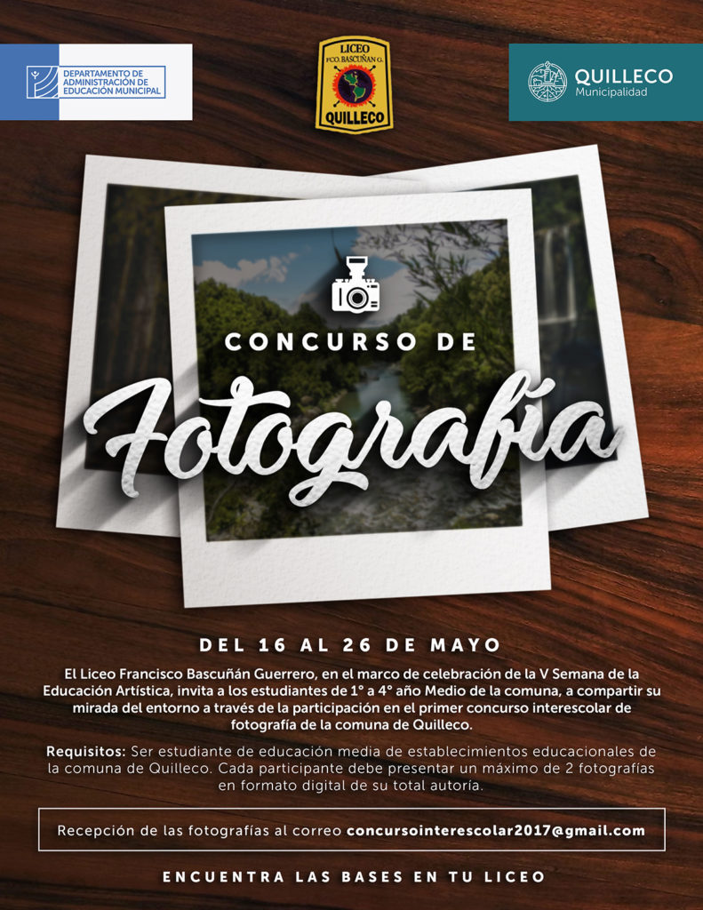 Concurso Interescolar de Fotografía.