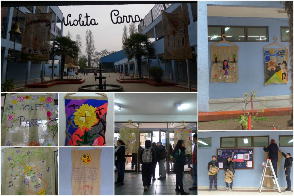 Exposición de Arpilleras bordadas en nuestro Colegio