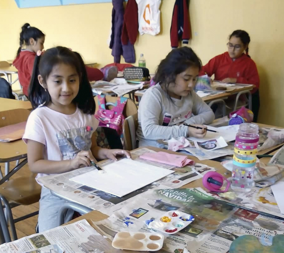La diversidad y el color piel en el taller de pintura del Liceo Gabriela Mistral de Temuco
