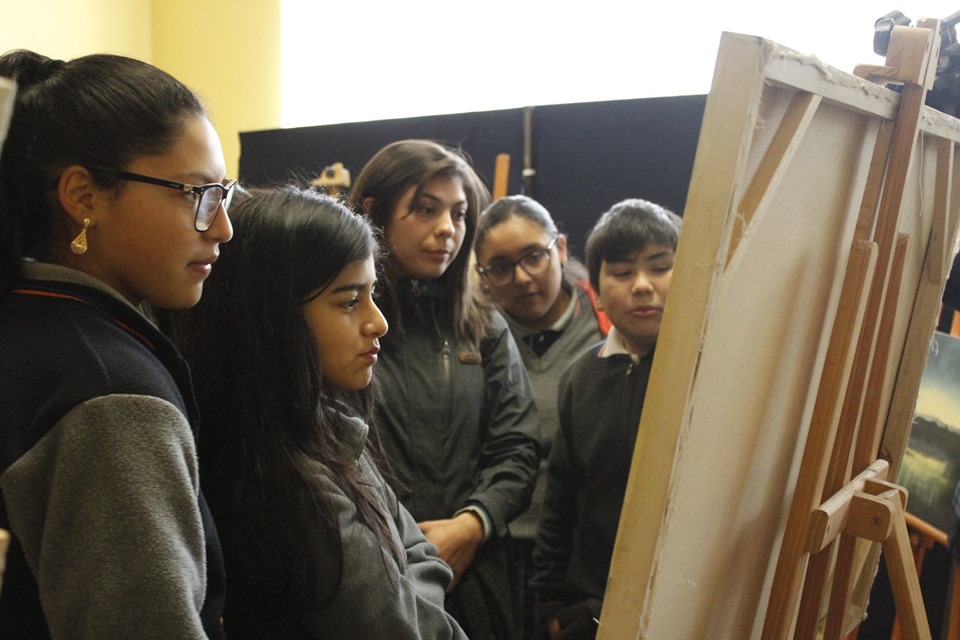 Exposición y visita de estudiantes Universidad Católica de Temuco