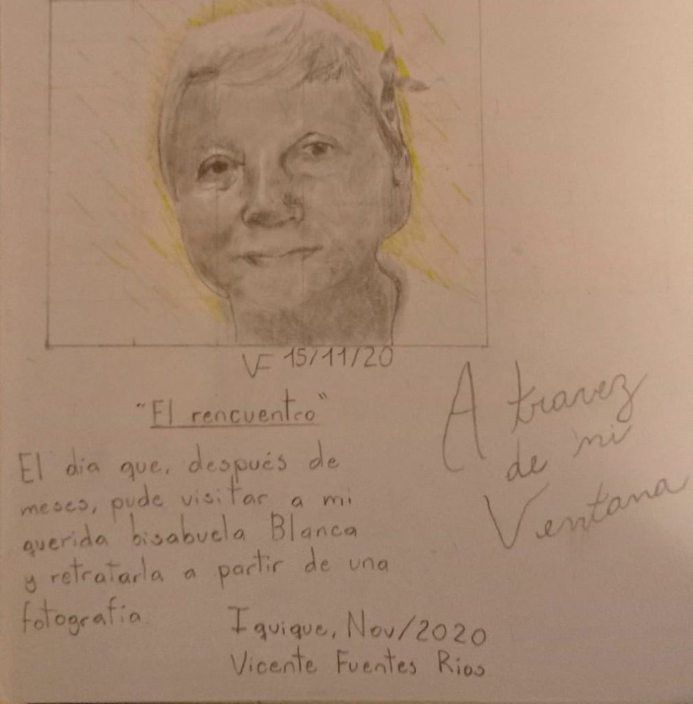 » A Través de Mi Ventana» Retrato. Relatos de Cuarentena. Vicente Fuentes Ríos