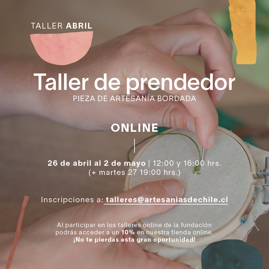 Taller Online Bordado ´Crea tu pieza de artesanía bordada´