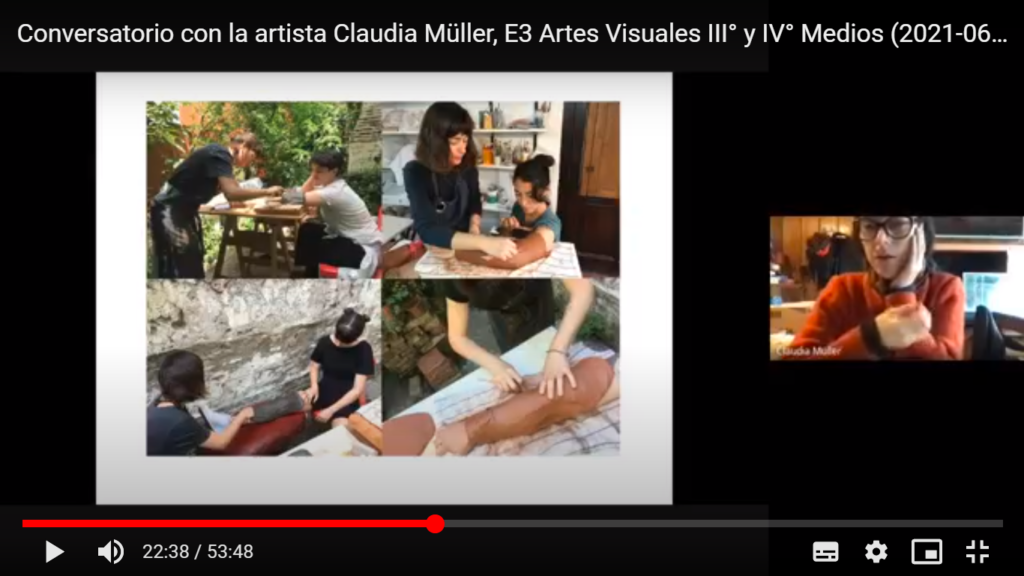 Visita de Arista Visual Claudia Müller (Online) «Electivo Artes Visuales, Audiovisuales y Multimediales»