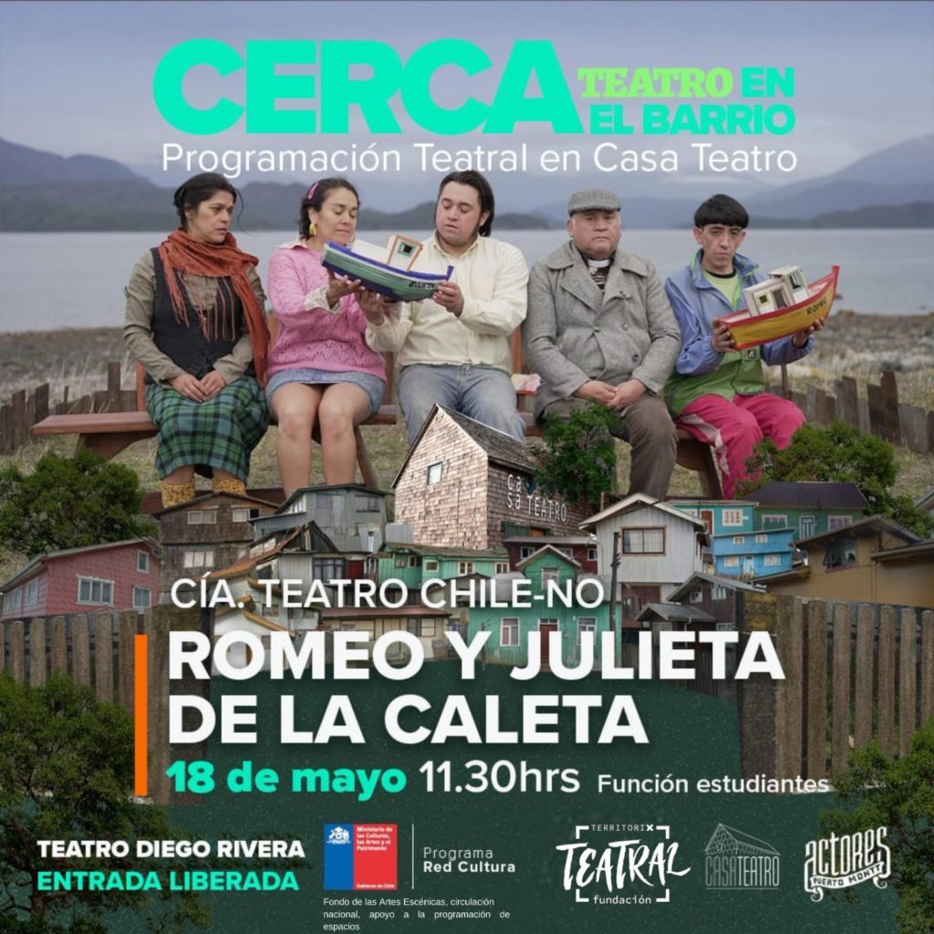 ¡Celebremos la SEA con Teatro! Función teatral para estudiantes: Romeo y Julieta de la Caleta – Cía Teatral Chile-No