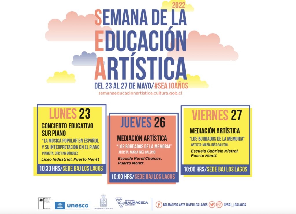 Mediación Artística «Los bordados de la memoria» con Escuela Gabriela Mistral de Puerto Montt