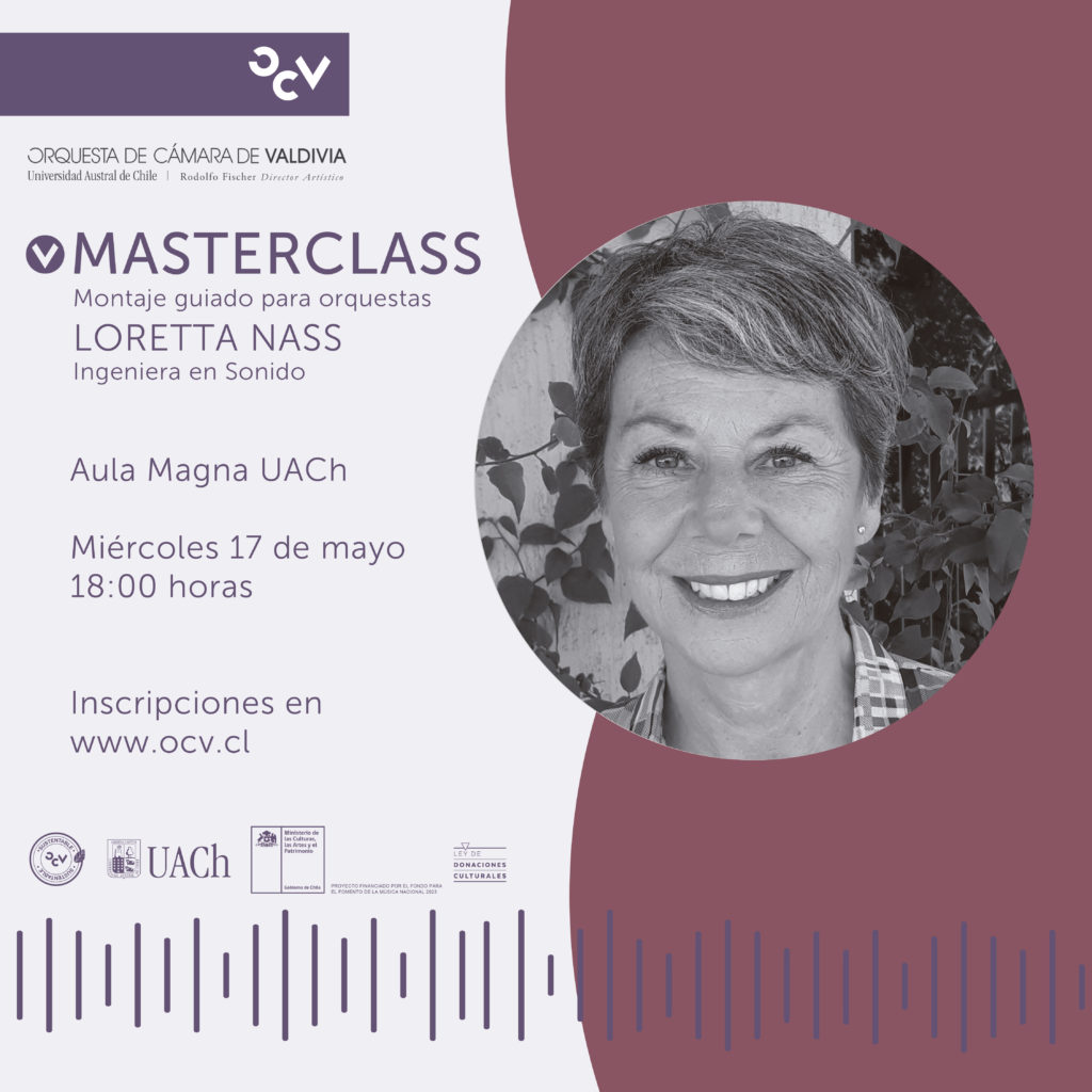 Masterclass Montaje Guiado para Orquestas con Loreta Nass