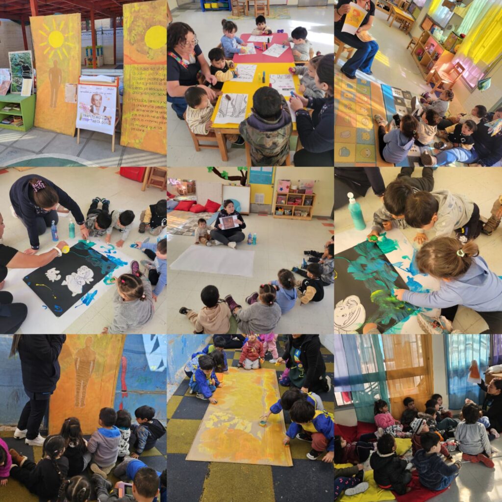 Colores del Desierto: Pinceladas de Mistral en Manos de Niños y Niñas