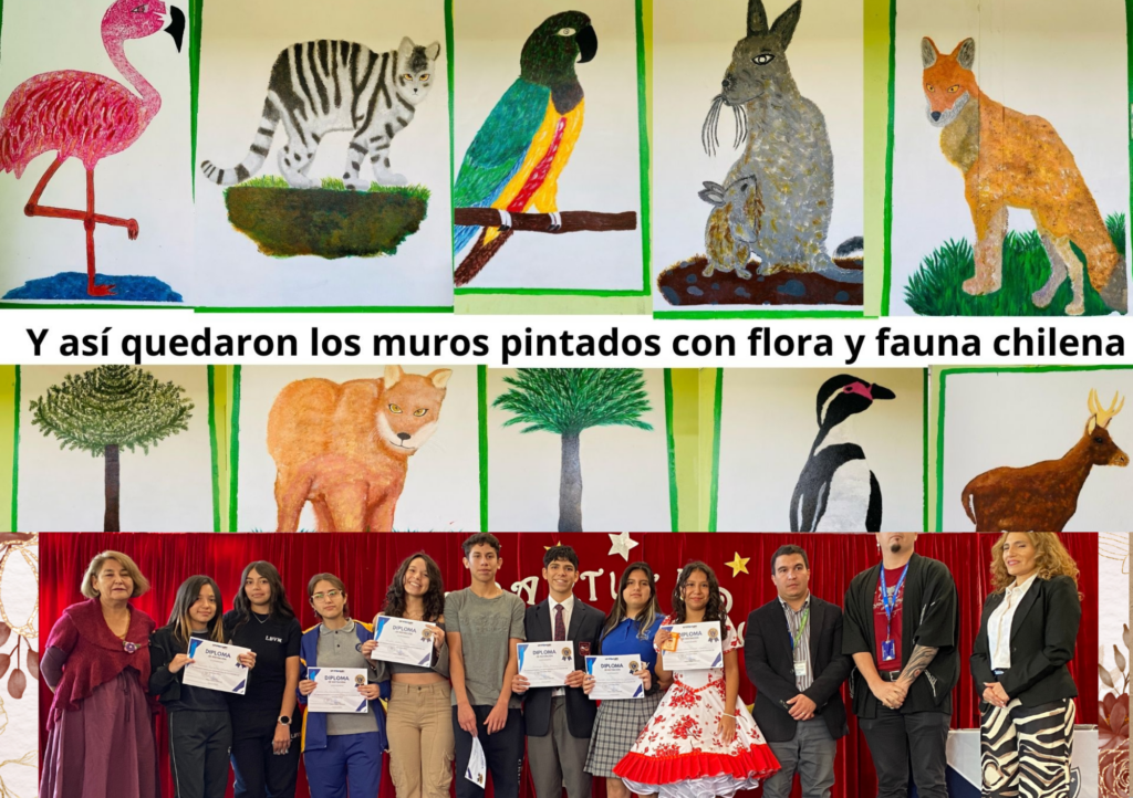 Acto inaugural entrega de murales al Colegio Las Lilas