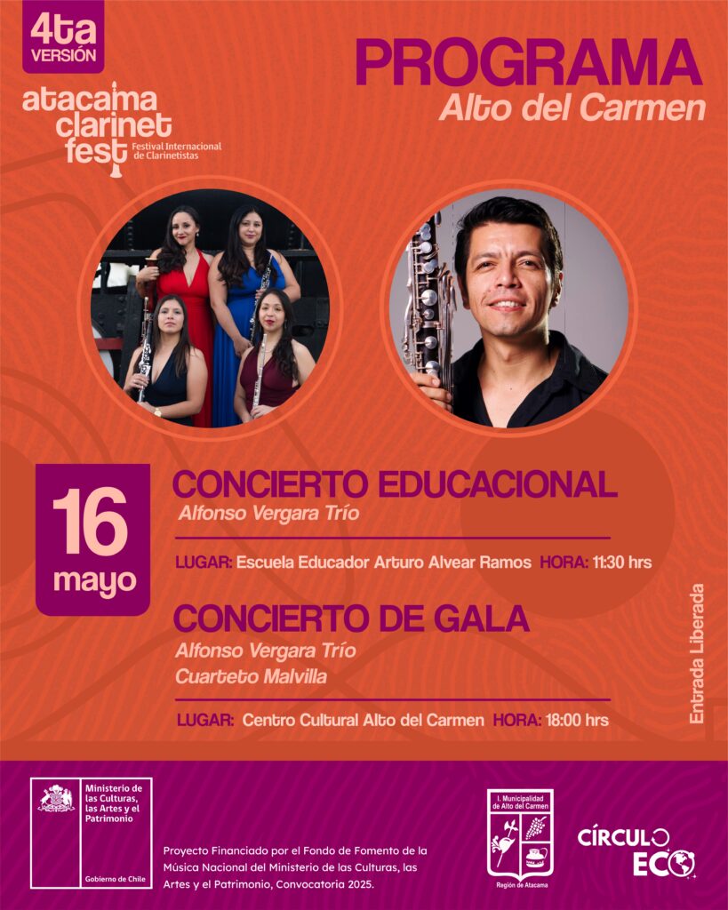 Concierto Educativo del Atacama Clarinet Fest