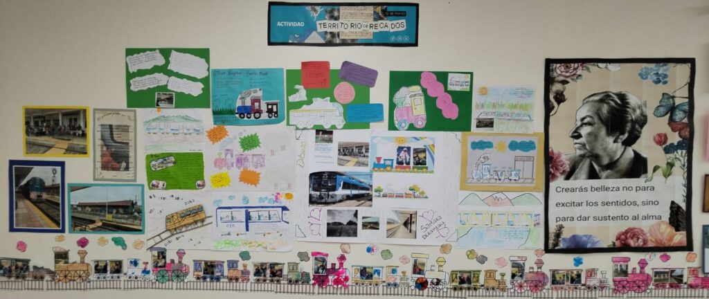 Territorio de Recados, Viaje en tren